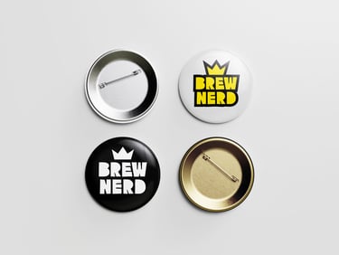 Brewnerd pin badges