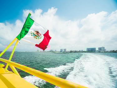 mexique drapeau cancun mexican flag