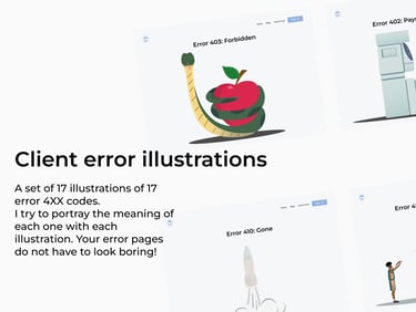 Error code illustrations
