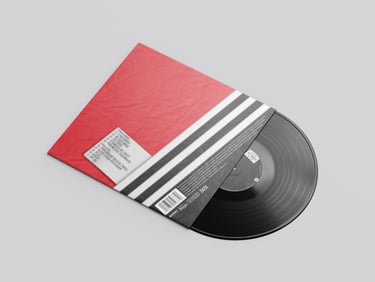 Vinyl album back cover