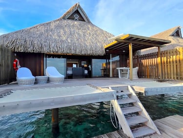 Conrad Resort Bora Bora overwater villa outdoor