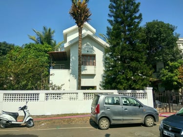 Professional painting work completed exterior wall paint i