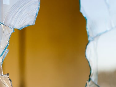 broken residential home window repair