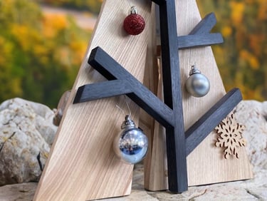 sapin en bois, arbre de Noël, objet en bois, décoration en bois, ébénisterie, artisanat