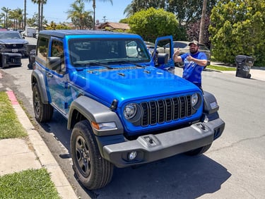 Jeep Wrangler blue color