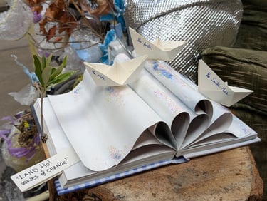 paper boats - art installation