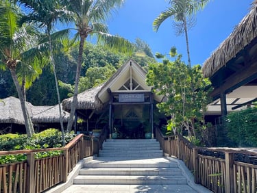 Conrad Bora Bora reception & restaurants