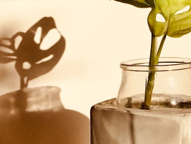 Handmade concrete vase