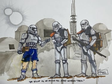 Robert Hedges. Storm Trooper Shorts