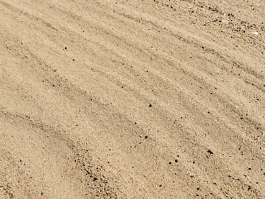 Close-up of washed plastering sand showing uniform grain size and zero silt content.