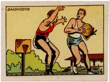 1939 Cultura Cromos Baloncesto Rare Spanish Card