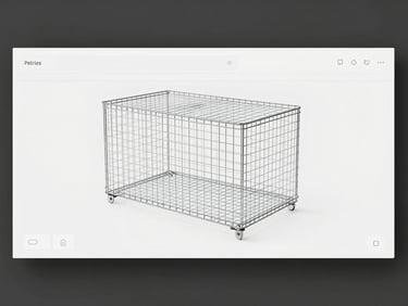A clean, landscape wireframe of an e-commerce product detail page, showing structured grid and minimalist design.