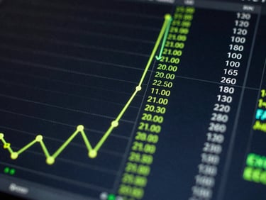 Extreme close-up of a dark technical interface showing real-time bidding node graphs, glowing lime green data lines, and performance metrics on an obsidian screen.