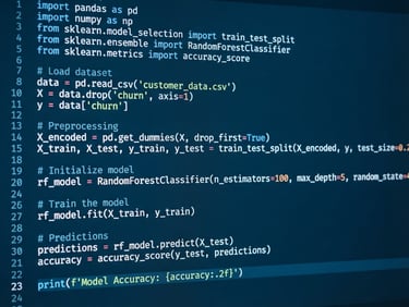 Close-up of clean Python code on a high-resolution screen in bright daylight, cool blue undertone, sharp focus, 35mm