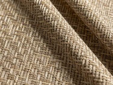Close-up geometric pattern of woven virgin polypropylene fabric, technical industrial textile weave.