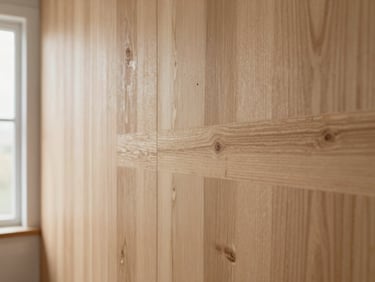 Close-up of hand-scraped timber plank texture, showcasing the natural grain and brushed bronze undertones, soft studio lighting