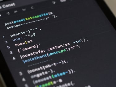 Orthographic close-up of a dark-mode note-taking interface with raw markdown syntax and clean typography layout
