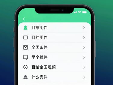 Macro shot of a physical Android smartphone screen displaying a clean vector file directory UI, subtle green ambient glow, sharp focus