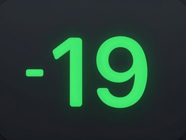 Close-up of a minimalist Android app UI showing a running timer, crisp green digits on a dark slate background, studio lighting.