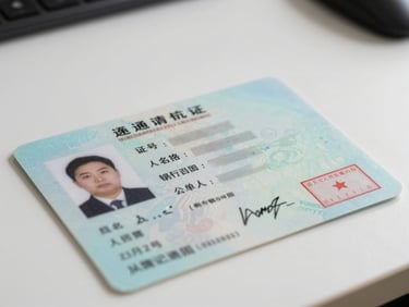 Close-up of official transport licensing permit documents spread on a desk under studio lighting, stamps and signatures clearly visible, clean white background