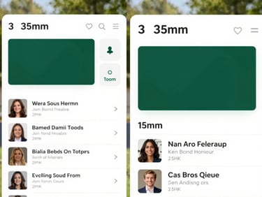 Split-screen mockup of a social media feed alongside an analytical campaign dashboard, crisp B2B editorial photography, bright natural daylight, sharp focus, 35mm