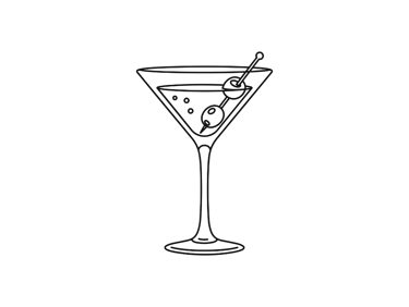Cocktail menu options included in Shaken Events mobile bar packages