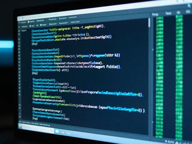 Detailed view of a Linux command line interface on a monitoring screen, displaying system logs and resource usage, dark room with cyan light, sharp focus, technical atmosphere, editorial technology photography.