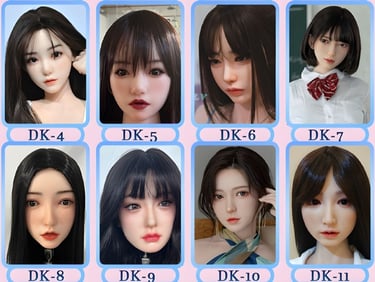 visages poupée sexdoll silicone DDF