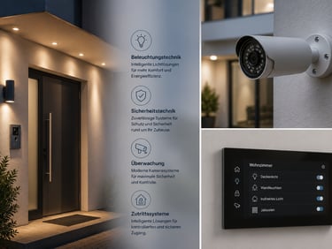 Sicherheitstechnik Beleuchtung und Gebäudeautomation für moderne Gebäude
