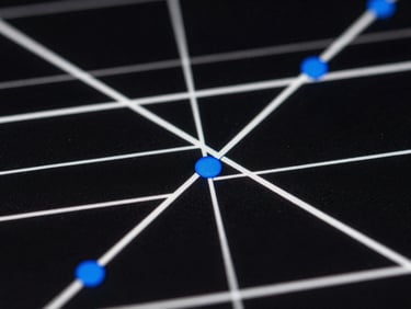 Extreme close-up of a screen showing crisp vector paths and blue anchor points, sharp macro focus.
