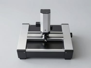 Overhead flat lay of high-resolution product inspection on a neutral grey background, sharp focus, bright even daylight, 35mm.