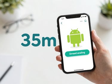 High-fidelity vector UI mockup of an Android educational app for kids, bright friendly interface, large playful typography, clean slate background.