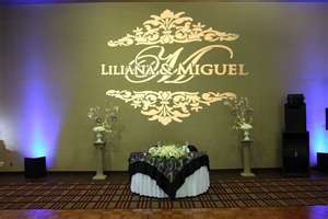 Atlanta wedding reception custom monogram gobo