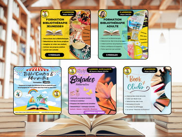 formations bibliothérapie en ligne professionnelle