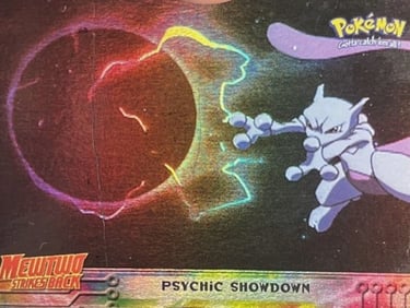 33 Psychic Showdown Topps Pokémon The First Movie rainbow foil