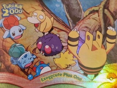 6 Exceggcute Plus One Topps Pokémon The Movie 2000 rainbow foil