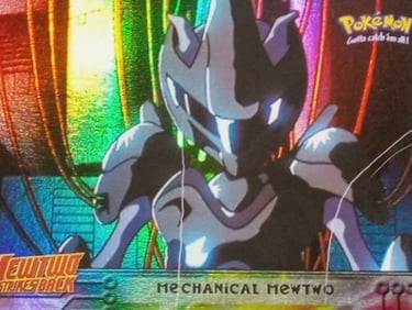 6 Mechanical Mewtwo Topps Pokémon The First Movie rainbow foil