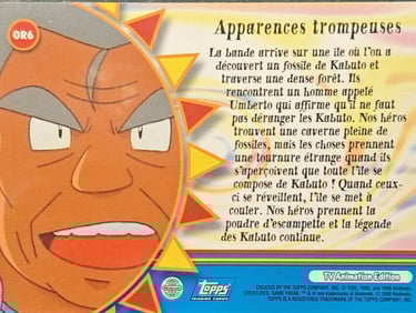 OR6 Apparences trompeuses topps série 2