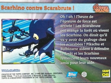 Snaps06 Scarhino contre Scarabrute topps série 3 Jotho