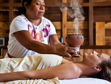 massage maya holbox  mexique
