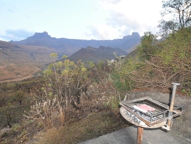 braai at the Thendele Upper Camp, Drakensberg Amphitheatre, South Africa