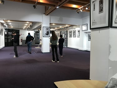 photo taken from the gallery on the photo exhibition
