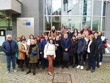 Participants in the Thirsting For Europe project in Brussels