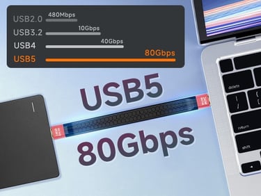 Short Thunderbolt 5 USB-C Cable