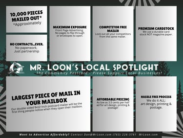 mr loons local spotlight minnesota comunity postcard