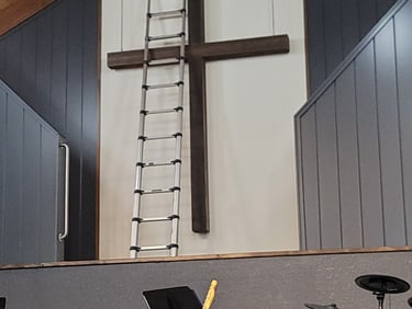American Painting Specialist Fort Wayne Indiana, painting at Church of Christ, Auburn, Indiana.