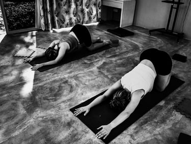 Extended Child Pose @ santoshayog.com