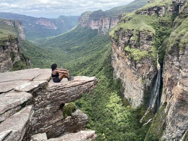 Cachoeirão por cima, Vale do Pati 5 days trekking Pati Valley Chapada Diamantina