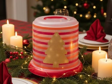 porta panetone de plástico