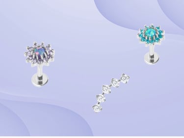 Coloured Labrets